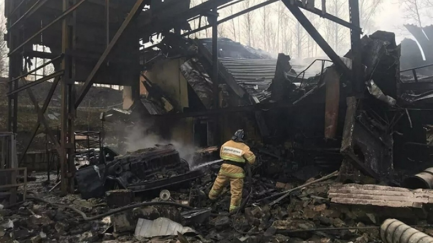 Cháy nhà máy hóa chất ở Nga khiến 16 người thiệt mạng